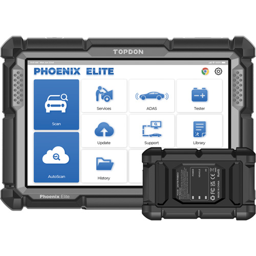Outil de diagnostic de niveau constructeur Phoenix Elite avec &eacute;cran 10,1", programmation bas&eacute;e sur l'infonuage et CANFD Distribution Jean Lapalme