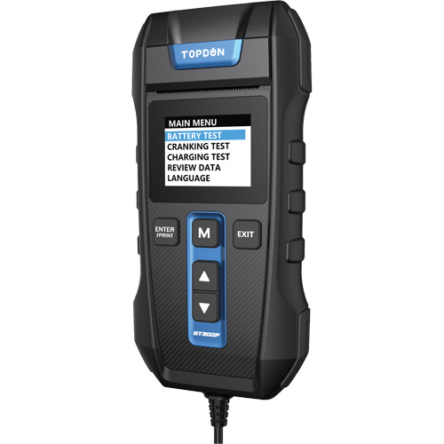 Testeur de batterie, de charge et de d&eacute;marrage BT300P avec imprimante Distribution Jean Lapalme