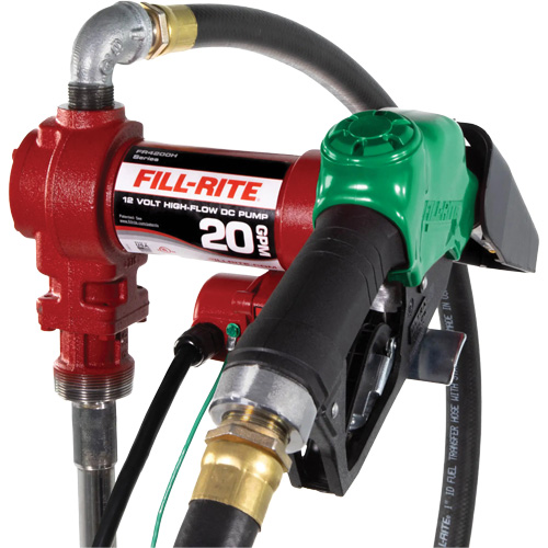 Pompe de transfert de carburant 12 V avec pistolet Distribution Jean Lapalme