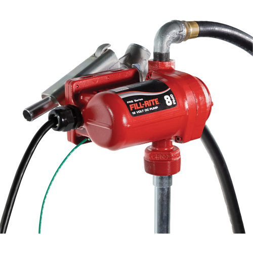Pompe de transfert de carburant 12 V CC avec pistolet Distribution Jean Lapalme