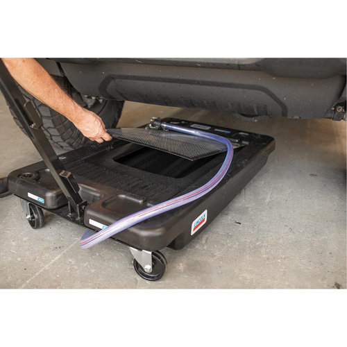 Drain d'huile portable en polypropyl&egrave;ne &agrave; profil bas Distribution Jean Lapalme