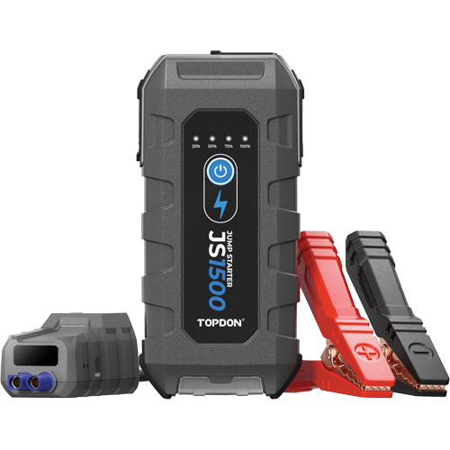 D&eacute;marreur d'appoint, survolteur, banque d'alimentation et lampe de poche JumpSurge1500 Distribution Jean Lapalme