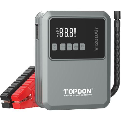 V1200Air 2-in-1 1200 Peak Amp Jump Starter & Tire Inflator Distribution Jean Lapalme