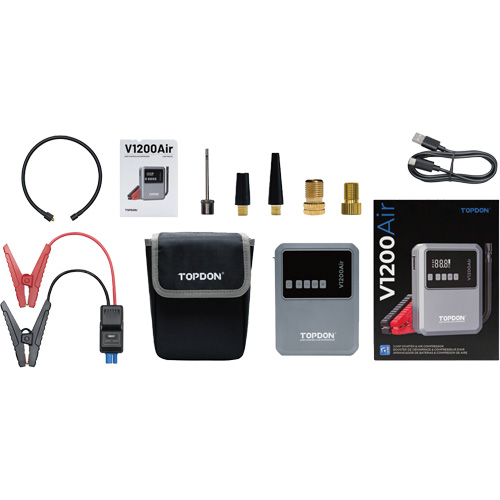 V1200Air 2-in-1 1200 Peak Amp Jump Starter & Tire Inflator Distribution Jean Lapalme