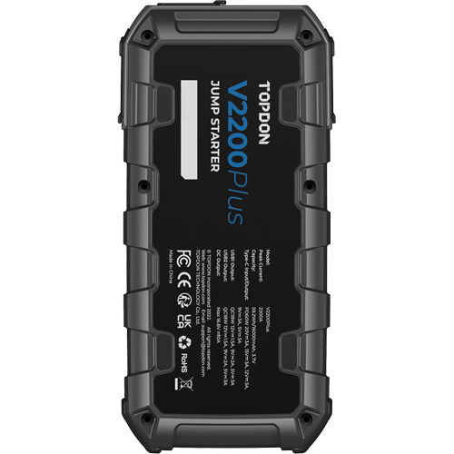 V2200Plus 2-en-1: d&eacute;marreur de secours 2200 A de pointe, testeur de batterie et de syst&egrave;me Distribution Jean Lapalme