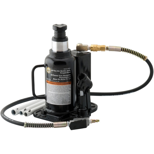 Cric-bouteille pneumatique, 20 tonne(s), Air comprim&eacute;/hydraulique, 18-3/4" Hauteur &eacute;lev&eacute;e Distribution Jean Lapalme