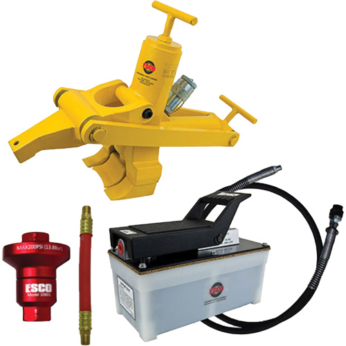 Trousse de d&eacute;monte-talons Combi avec pompe &agrave; air hydraulique de 2,5 pintes Distribution Jean Lapalme