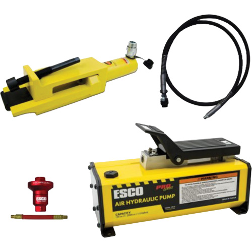 Ensemble de brise-talon pour pneus g&eacute;ants/&eacute;quipement de terrassement avec pompe hydraulique de 1/2 gallon Distribution Jean Lapalme