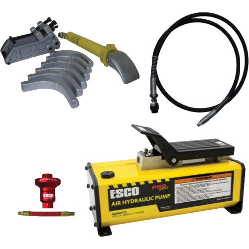 Ensemble de t&ecirc;te de brise-talon pour pneus g&eacute;ants avec pompe hydraulique de 1/2 gallon Distribution Jean Lapalme