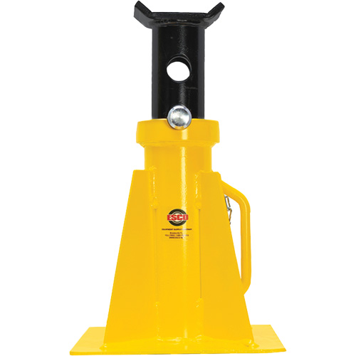 Support de v&eacute;rin &agrave; goupille, Tige verrouillable, Capacit&eacute; de 25 tonnes, 15-3/4" - 26-3/4" h Distribution Jean Lapalme