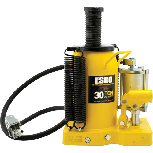 Pro Series  Bottle Jack, 30 tons, Air Hydraulic, 20" Raised Height Distribution Jean Lapalme