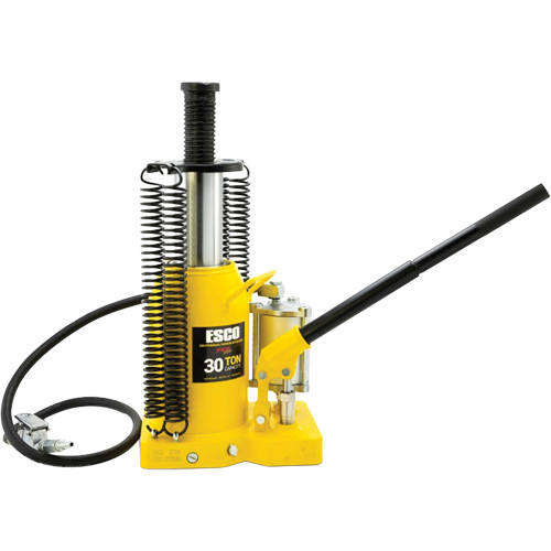 Pro Series  Bottle Jack, 30 tons, Air Hydraulic, 20" Raised Height Distribution Jean Lapalme