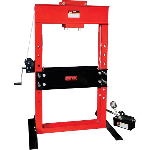 Air/Hydraulic Pump Operated Shop Press, 50 tons Capacity Distribution Jean Lapalme