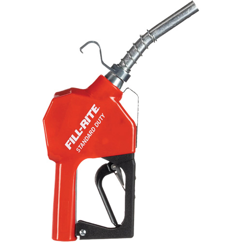 Pistolet de distribution automatique rouge pour essence Distribution Jean Lapalme