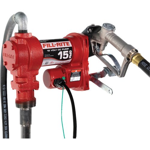 Pompe de transfert de carburant 12 V CC avec pistolet Distribution Jean Lapalme