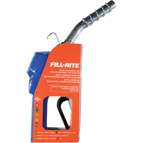 Pistolet automatique temps froid bleu pour diesel Distribution Jean Lapalme