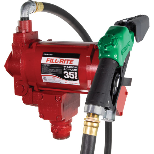 Pompe de transfert de carburant 115/230 V c. a. avec pistolet Distribution Jean Lapalme