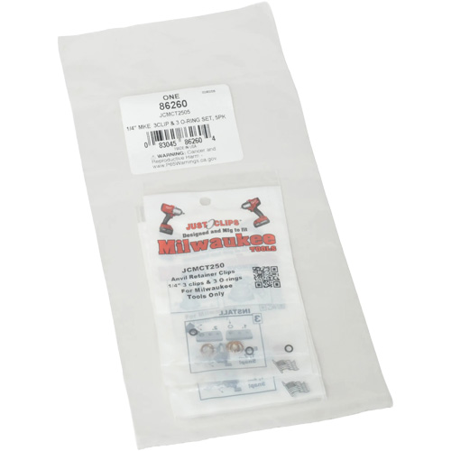 Jeu de clips et joints toriques de 1/4 po pour Milwaukee - en vrac Distribution Jean Lapalme