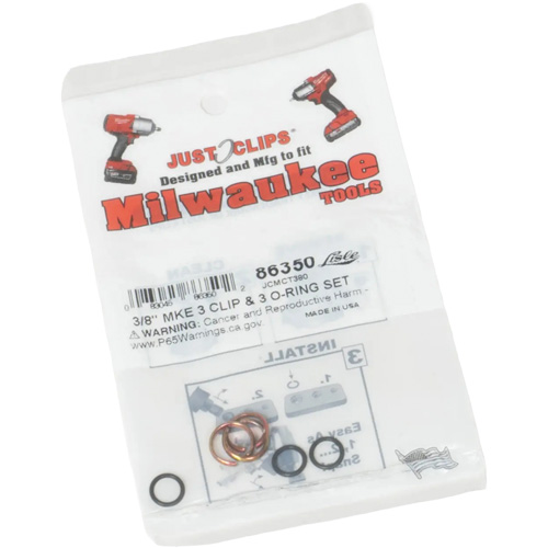 Jeu de clips et joints toriques de 3/8 po pour Milwaukee Distribution Jean Lapalme