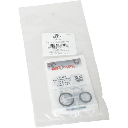 Jeu de clips et joints toriques de 1 po - en vrac Distribution Jean Lapalme