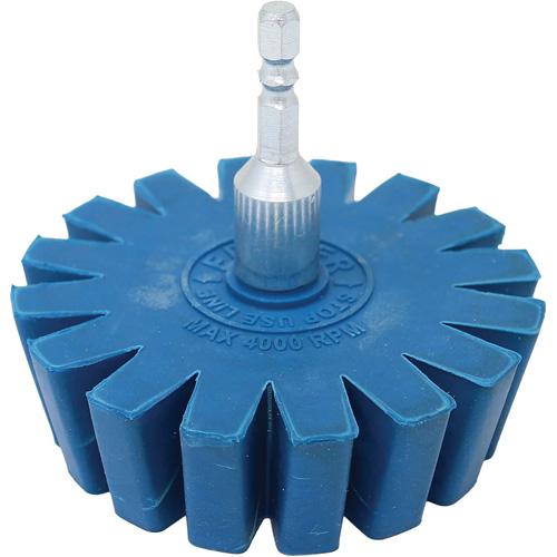 Conical Gear Eraser Wheel with Quick-Connect Arbor Adapter Distribution Jean Lapalme