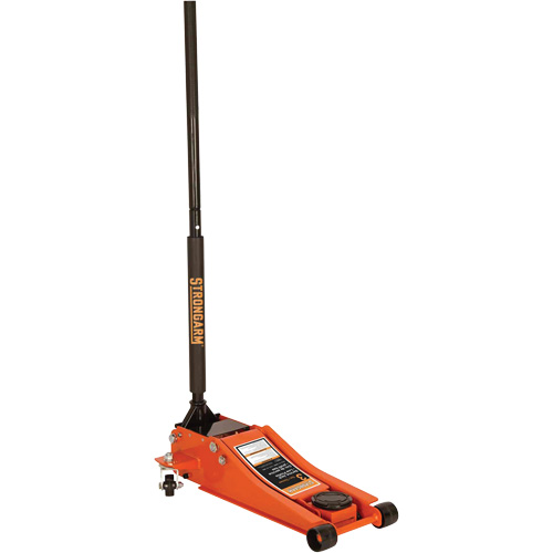Cric de service &agrave; profil bas avec chandelles de s&eacute;curit&eacute;, 3 tonne(s) Capacit&eacute;, 2-19/20" Abaiss&eacute;e, 19-9/10" &eacute;lev&eacute;e, Hydraulique &agrave; main Distribution Jean Lapalme