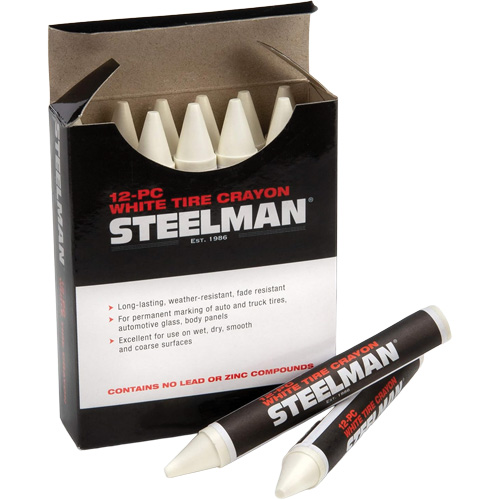 Crayons blancs semi-permanents pour marquage des pneus Distribution Jean Lapalme