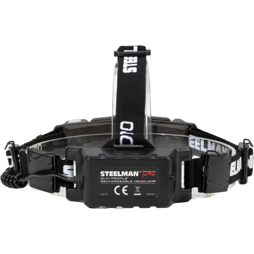 Slim Profile Motion Activated Headlamp, LED, 250 Lumens, 3 Hrs. Run Time, Rechargeable Batteries Distribution Jean Lapalme