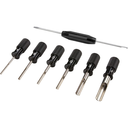 Ensemble d'outils pour connecteurs Deutsch de calibre 4 &agrave; 20 de 7 morceaux Distribution Jean Lapalme