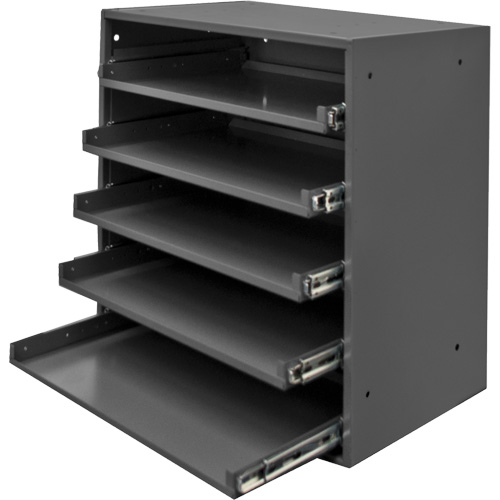Compartment Box Cabinet, Steel, 5 Slots, 20-1/2" W x 12-1/2" D x 21" H, Grey Distribution Jean Lapalme