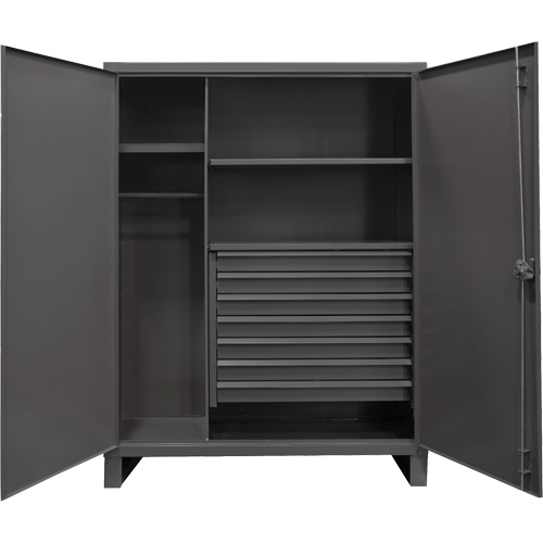 Vestiaire tr&egrave;s robuste, Acier, 48" la x 24" p x 78" h, Gris Distribution Jean Lapalme