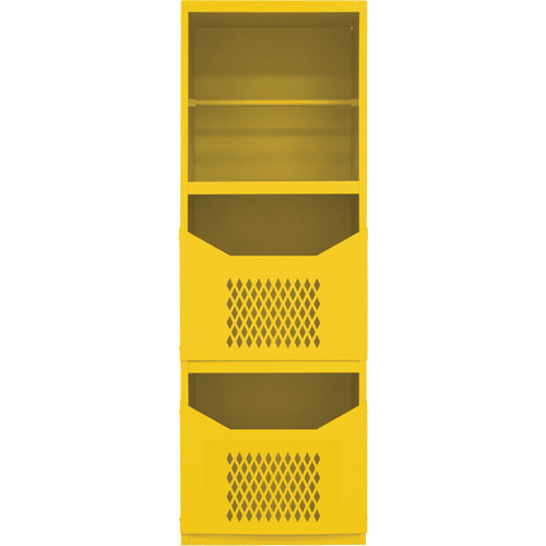Armoire pour le contr&ocirc;le des d&eacute;versements, 1 Tablettes, 72" h x 24" la x 24" p, Acier, Jaune Distribution Jean Lapalme