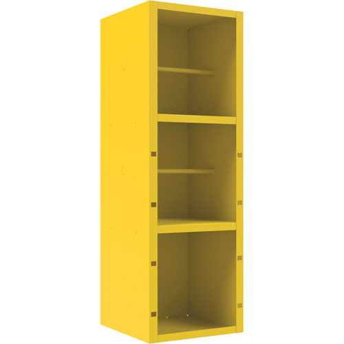 Armoire pour le contr&ocirc;le des d&eacute;versements, 1 Tablettes, 72" h x 24" la x 24" p, Acier, Jaune Distribution Jean Lapalme