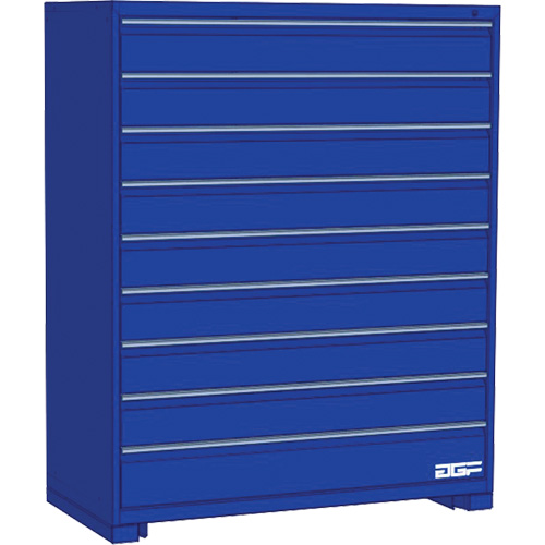 Armoire &agrave; tiroirs modulaire, 9 tiroirs, 24" la x 28" p x 60" h, Bleu Distribution Jean Lapalme