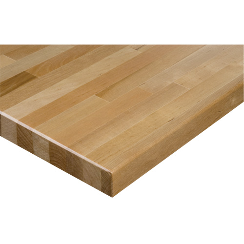 Dessus d'&eacute;tabli en bois dur, 60" la x 36" p, Bordure Carr&eacute;e, &eacute;paisseur 1-1/4" Distribution Jean Lapalme