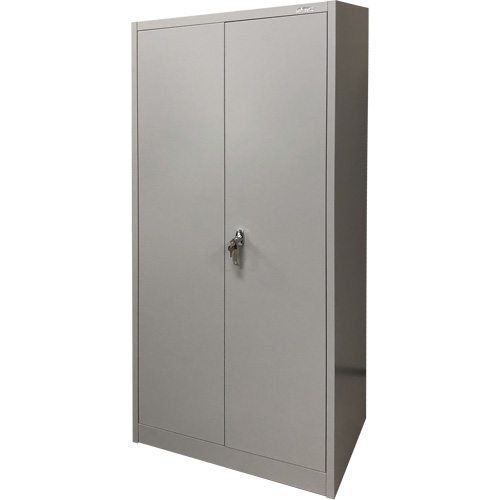 Storage Cabinet, Steel, 4 Shelves, 66" H x 30" W x 15" D, Grey Distribution Jean Lapalme