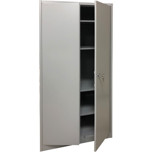Storage Cabinet, Steel, 4 Shelves, 78" H x 36" W x 24" D, Grey Distribution Jean Lapalme