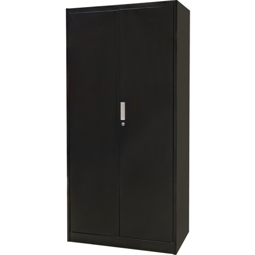 Armoire de rangement combin&eacute;e, 36" la x 18" p x 72" h, Noir Distribution Jean Lapalme