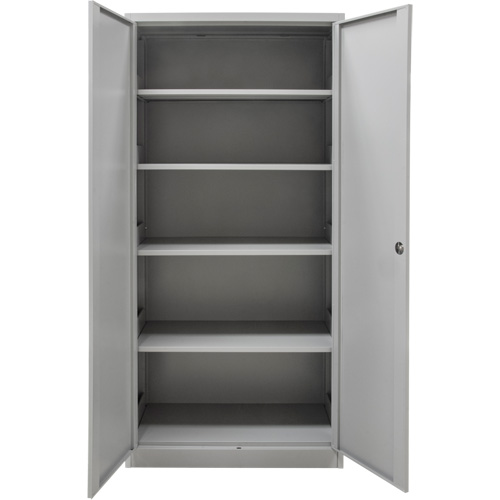 Hi-Boy Storage Cabinet, Steel, 4 Shelves, 72" H x 36" W x 18" D, Grey Distribution Jean Lapalme