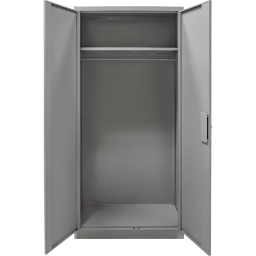 Armoire garde-robe, Acier, 36" la x 18" p x 72" h, Gris Distribution Jean Lapalme