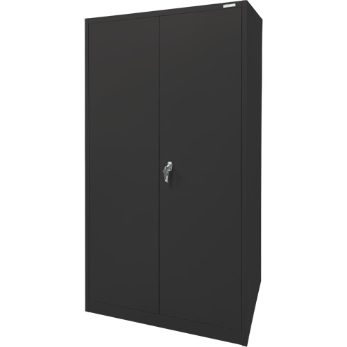 Storage Cabinet, Steel, 4 Shelves, 78" H x 36" W x 24" D, Black Distribution Jean Lapalme