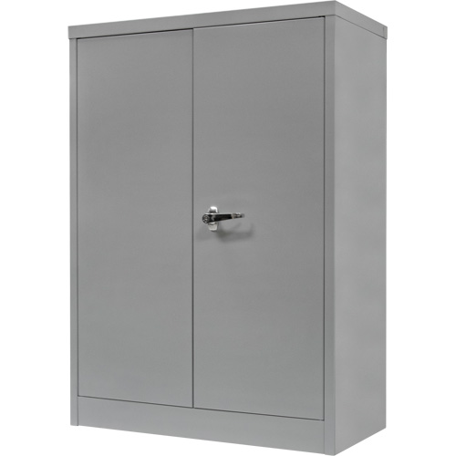 Armoire de rangement &agrave; hauteur de comptoir, Acier, 2 Tablettes, 42" h x 36" la x 24" P, Gris Distribution Jean Lapalme