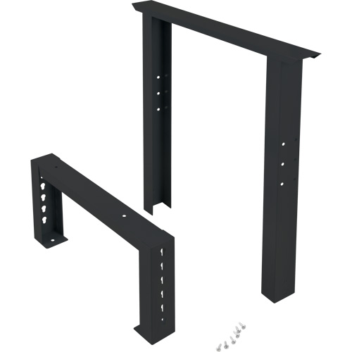 Pattes d'&eacute;tabli pour service industriel, Acier, 24" p x 34" h, Simple Distribution Jean Lapalme