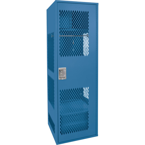 Casier pour &eacute;quipement avec porte, Acier, 24" la x 18" p x 72" h, Bleu fonc&eacute; Distribution Jean Lapalme