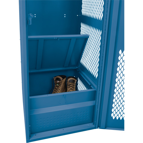Casier pour &eacute;quipement avec porte, Acier, 24" la x 18" p x 72" h, Bleu fonc&eacute; Distribution Jean Lapalme