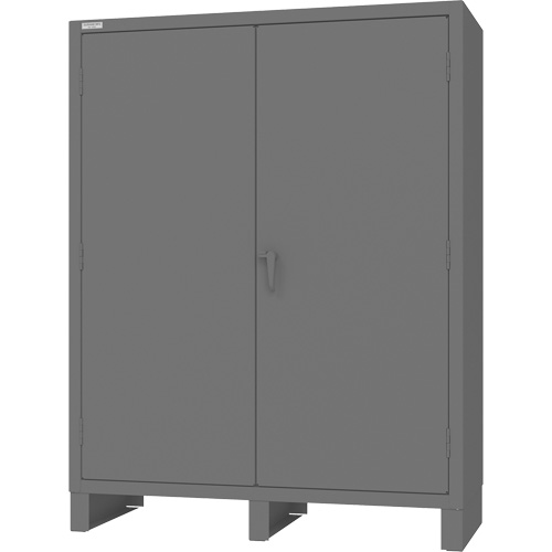 Armoire &agrave; portes encastr&eacute;es standards, Acier, 60" la x 24" p x 78" h, Gris Distribution Jean Lapalme