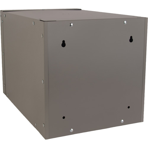 Casier cubique empilable, 12" x 18" x 12", Acier, Gris, D&eacute;mont&eacute; Distribution Jean Lapalme