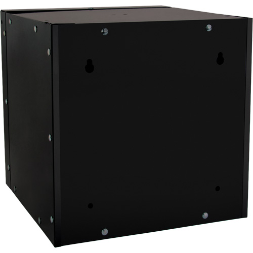 Casier cubique empilable, 12" x 12" x 12", Acier, Noir, D&eacute;mont&eacute; Distribution Jean Lapalme