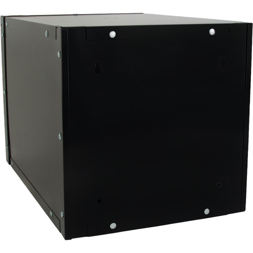 Casier cubique empilable, 12" x 18" x 12", Acier, Noir, D&eacute;mont&eacute; Distribution Jean Lapalme