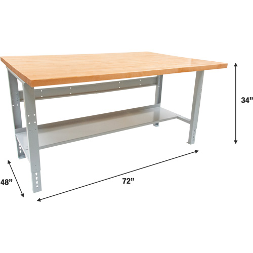 &eacute;tabli modulaire industriel, Cap 1000 lb, 72" la x 48" p Distribution Jean Lapalme